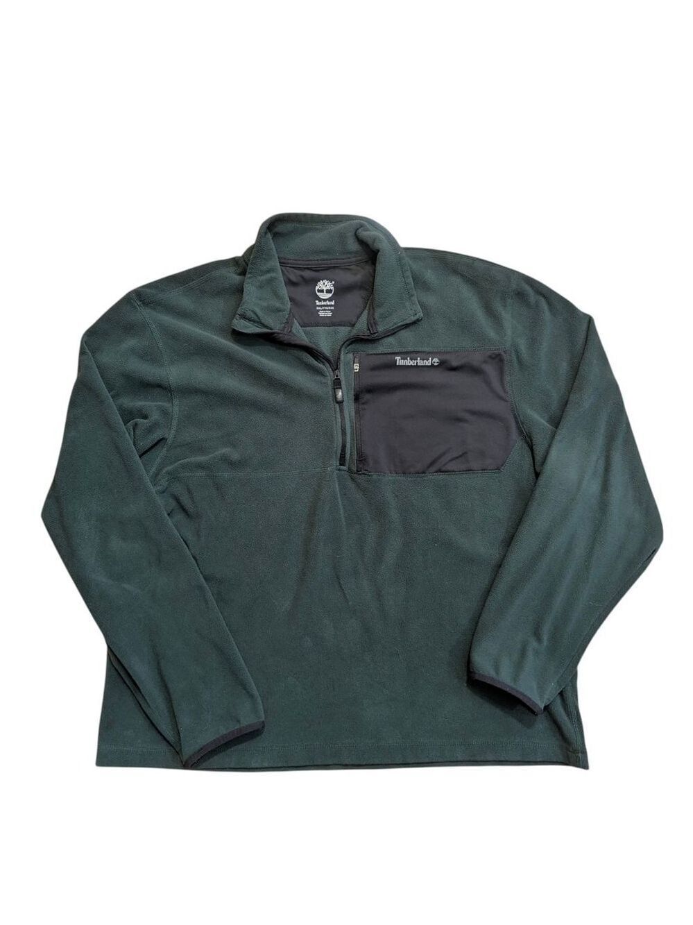 Timberland Green Fleece Quarter Zip Sweatshirt XXL